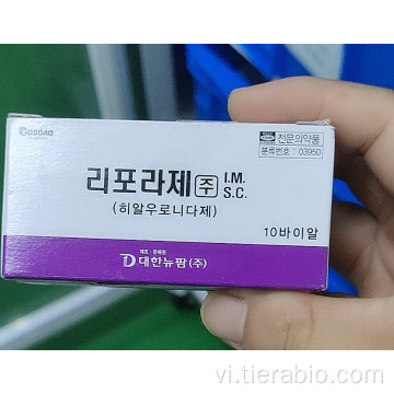 Hyaluronidase tiêm để hòa tan gel axit hyaluronic